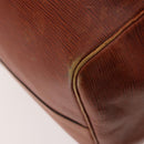 LOUIS VUITTON Epi Keepall 50 Boston Bag Brown M42968 LV Auth 169690-16