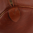 LOUIS VUITTON Epi Keepall 50 Boston Bag Brown M42968 LV Auth 169690-19