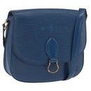 LOUIS VUITTON Epi Saint Cloud GM Shoulder Bag Toledo Blue M52195 LV Auth 169695-1