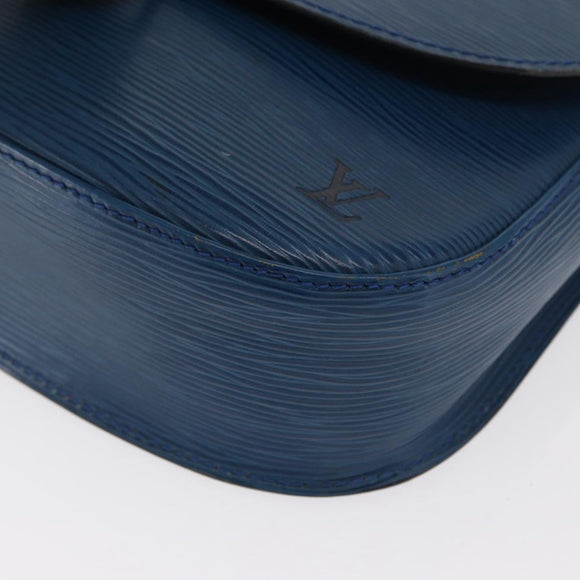 LOUIS VUITTON Epi Saint Cloud GM Shoulder Bag Toledo Blue M52195 LV Auth 169695