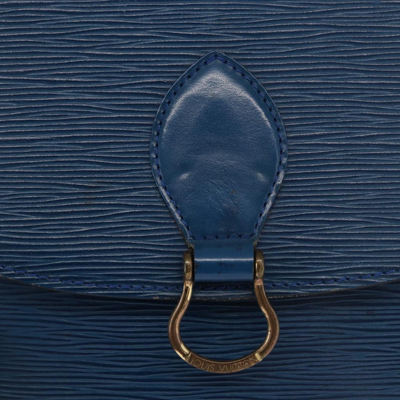 LOUIS VUITTON Epi Saint Cloud GM Shoulder Bag Toledo Blue M52195 LV Auth 169695