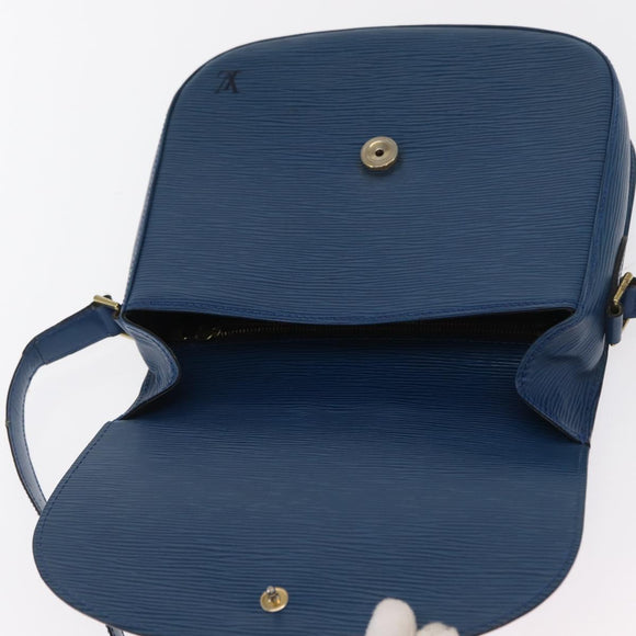 LOUIS VUITTON Epi Saint Cloud GM Shoulder Bag Toledo Blue M52195 LV Auth 169695