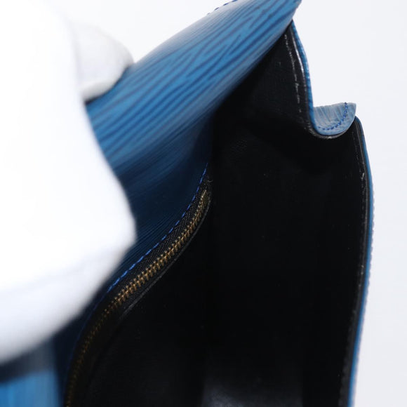 LOUIS VUITTON Epi Saint Cloud GM Shoulder Bag Toledo Blue M52195 LV Auth 169695