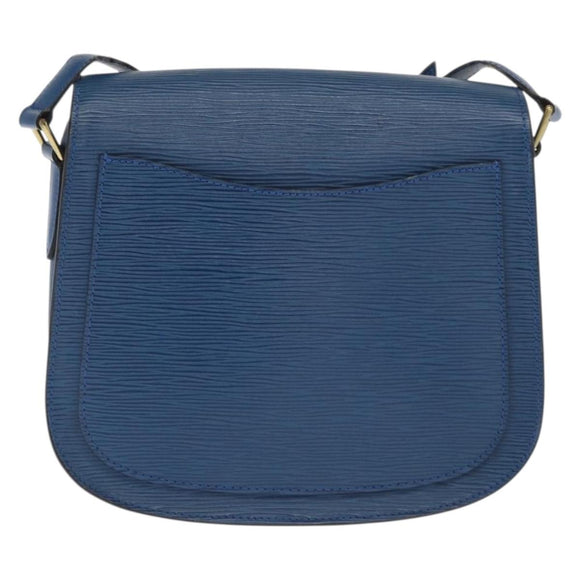 LOUIS VUITTON Epi Saint Cloud GM Shoulder Bag Toledo Blue M52195 LV Auth 169695