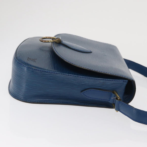 LOUIS VUITTON Epi Saint Cloud GM Shoulder Bag Toledo Blue M52195 LV Auth 169695