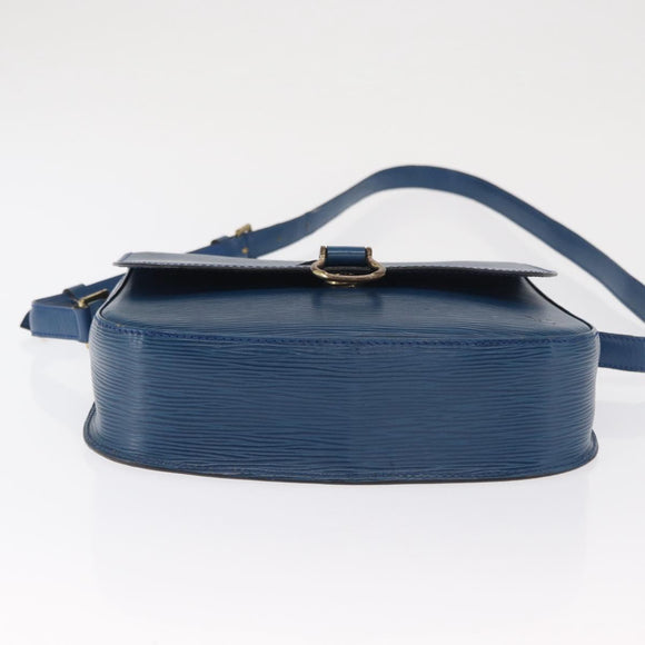 LOUIS VUITTON Epi Saint Cloud GM Shoulder Bag Toledo Blue M52195 LV Auth 169695