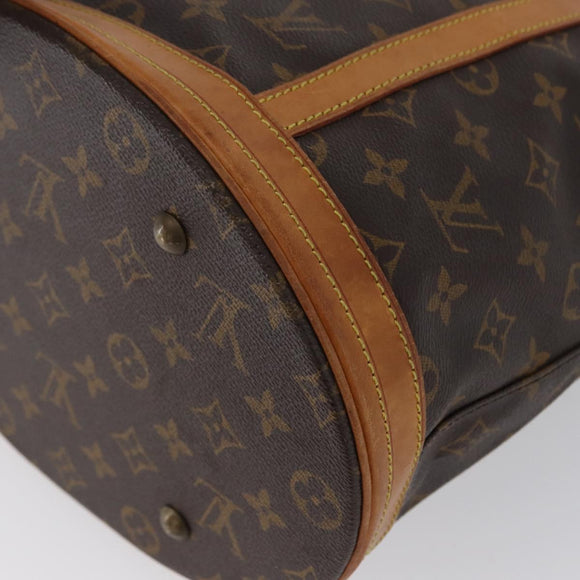 LOUIS VUITTON Monogram Bucket GM Shoulder Bag M42236 LV Auth 169697