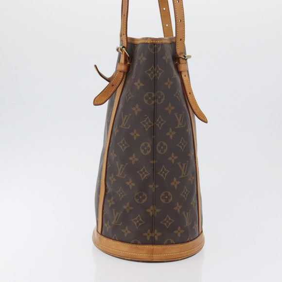 LOUIS VUITTON Monogram Bucket GM Shoulder Bag M42236 LV Auth 169697