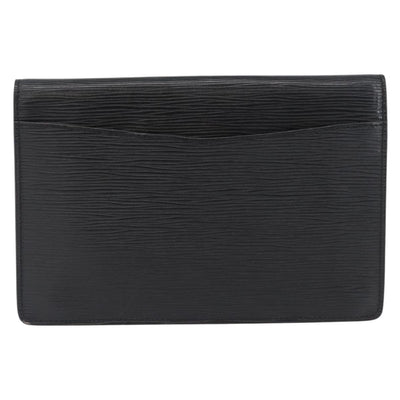 LOUIS VUITTON Epi Montaigne 23 Clutch Bag Black M52662 LV Auth 169709 - 0