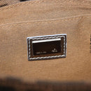 FENDI Zucca Canvas Shoulder Bag Black Brown Auth 169711V-19