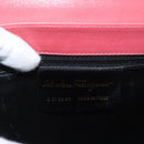 Salvatore Ferragamo Chain Shoulder Bag Leather Pink Gold Auth 169714-12