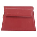 Salvatore Ferragamo Chain Shoulder Bag Leather Pink Gold Auth 169714-13