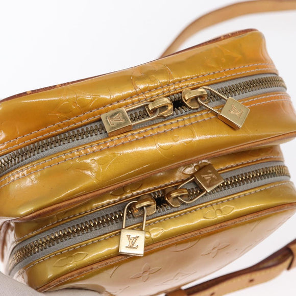 LOUIS VUITTON Monogram Vernis Wooster Shoulder Bag Gris M91036 LV Auth 169718