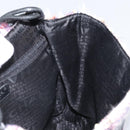 CHANEL Chain Camelia Shoulder Bag Tweed Multicolor Silver CC Auth 169721SAV-20