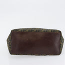 FENDI Zucca Canvas Tote Bag Black Brown Auth 169725-6
