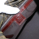 FENDI Zucca Canvas Tote Bag Black Brown Auth 169725-11
