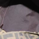 FENDI Zucca Canvas Tote Bag Black Brown Auth 169725-12