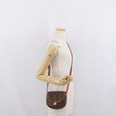 CELINE Macadam Canvas Shoulder Bag PVC Leather Brown Gold Auth 169727-22