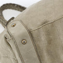 GUCCI GG Canvas Guccissima Horsebit Bag Leather Ivory Gold 137621 Auth 169728-11