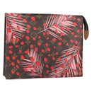 LOUIS VUITTON Monogram jungle Dot Poche Toilette 26 Pouch Red LV Auth 169734M-1
