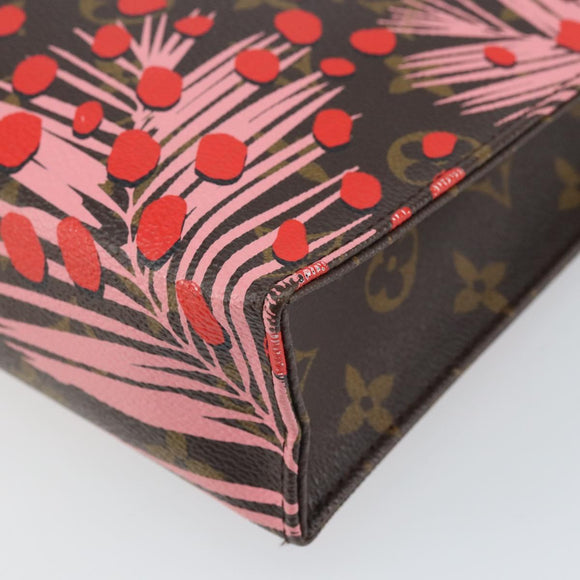 LOUIS VUITTON Monogram jungle Dot Poche Toilette 26 Pouch Red LV Auth 169734M