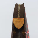 LOUIS VUITTON Monogram jungle Dot Poche Toilette 26 Pouch Red LV Auth 169734M-12