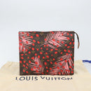 LOUIS VUITTON Monogram jungle Dot Poche Toilette 26 Pouch Red LV Auth 169734M-18