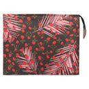 LOUIS VUITTON Monogram jungle Dot Poche Toilette 26 Pouch Red LV Auth 169734M-2