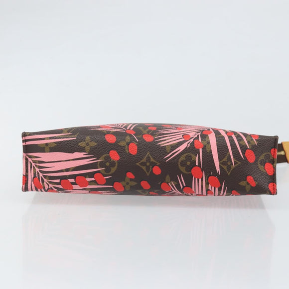 LOUIS VUITTON Monogram jungle Dot Poche Toilette 26 Pouch Red LV Auth 169734M