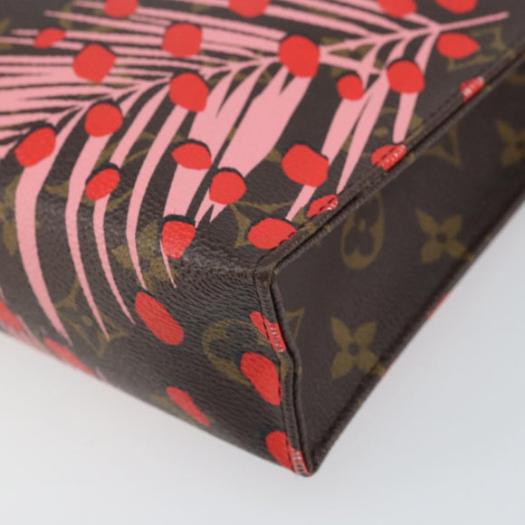 LOUIS VUITTON Monogram jungle Dot Poche Toilette 26 Pouch Red LV Auth 169734M