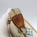 LOUIS VUITTON Multicolor Pochette Accessoires Pouch White M92649 Auth 169737-12