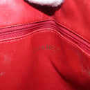 CHANEL Matelasse Chain Shoulder Bag Leather Red Gold CC Auth 169739-16