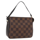 LOUIS VUITTON Damier Ebene Trousse makeup Pouch N51982 LV Auth 169744-1