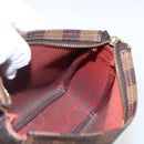 LOUIS VUITTON Damier Ebene Trousse makeup Pouch N51982 LV Auth 169744-18