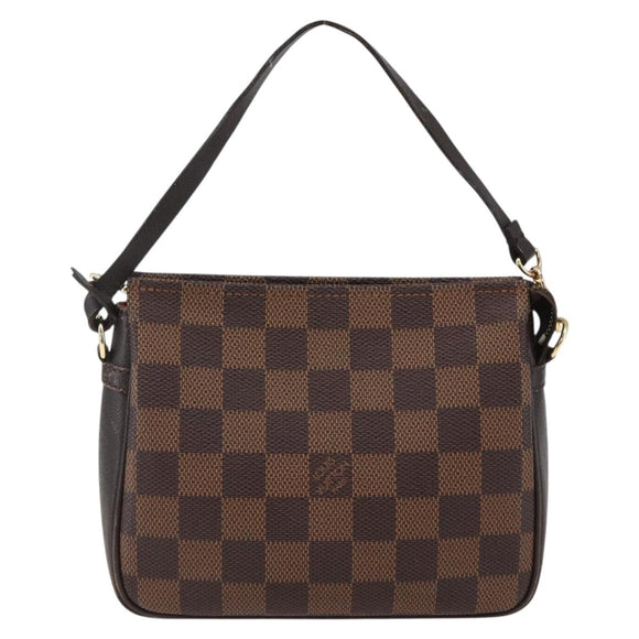 LOUIS VUITTON Damier Ebene Trousse makeup Pouch N51982 LV Auth 169744