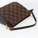 LOUIS VUITTON Damier Ebene Trousse makeup Pouch N51982 LV Auth 169744-7