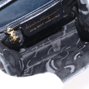 Salvatore Ferragamo Vala Hand Bag Leather 2way Navy Gold Auth 169747-20