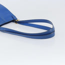 CELINE Shoulder Bag Leather Blue Gold Auth 169748-7