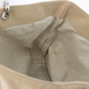 CHANEL Tote Bag No5 Canvas Beige Silver CC Auth 169753-21