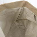 CHANEL Tote Bag No5 Canvas Beige Silver CC Auth 169753-21