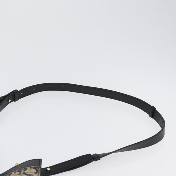 Salvatore Ferragamo Gancini Hand Bag PVC 2way Beige Gold Auth 169765