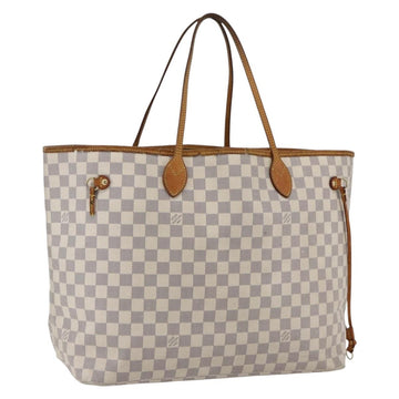 LOUIS VUITTON Damier Azur Neverfull GM Tote Bag N41360 LV Auth 169767