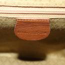 GUCCI Bamboo Backpack Leather Brown Gold Auth 169775-22