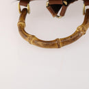 GUCCI Bamboo Backpack Leather Brown Gold Auth 169775-7