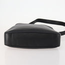 GUCCI Bamboo Hand Bag Leather 2way Black Gold Auth 169781-11