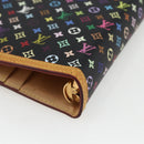 LOUIS VUITTON Multicolor Agenda GM Day Planner Cover Black R20893 Auth 169786SAV-15