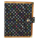 LOUIS VUITTON Multicolor Agenda GM Day Planner Cover Black R20893 Auth 169786SAV-13