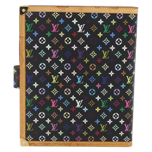 LOUIS VUITTON Multicolor Agenda GM Day Planner Cover Black R20893 Auth 169786SAV