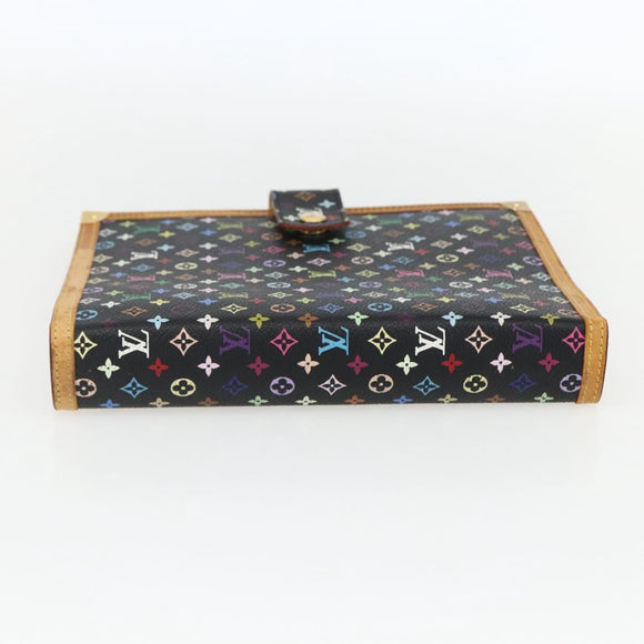 LOUIS VUITTON Multicolor Agenda GM Day Planner Cover Black R20893 Auth 169786SAV