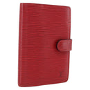 LOUIS VUITTON Epi Agenda PM Day Planner Cover Red R20057 LV Auth 169789-1